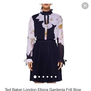 NWT Ted Baker London: Gardenia Bow Sleeved Dress